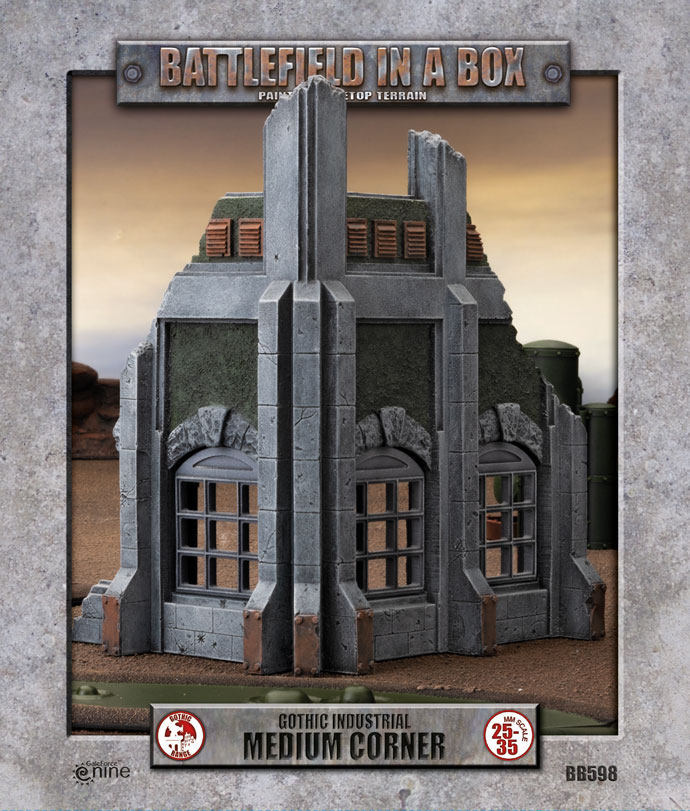 Battlefield in a Box: Battlefield in a Box: Gothic Industrial Medium Corner (BB598) 