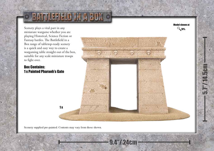 Battlefield in a Box: Forgotten City Pharaoh's Gate (BB903) 